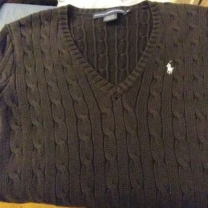 Black Women's polo sweater